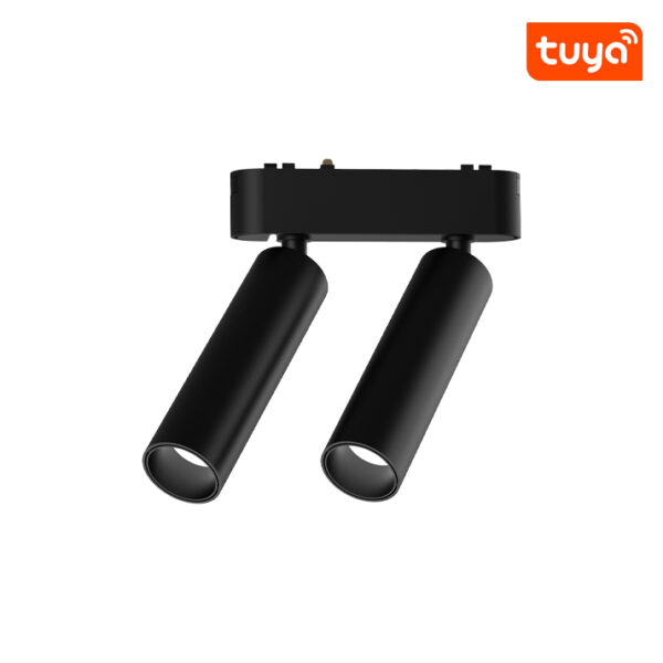 Projetor LED Calha Magnética Slim 7W+7W 40V Preto CCT3