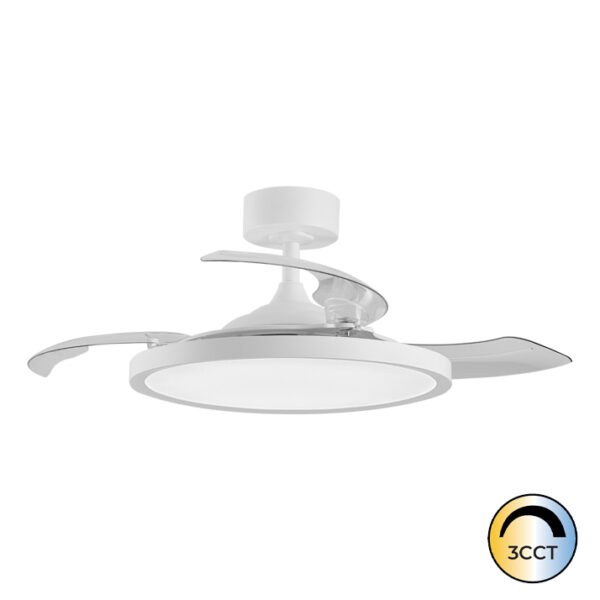 Ventilador LED 36W Motor 32W Branco CCT3