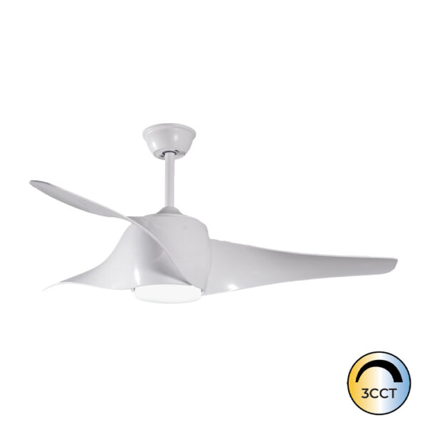 Ventilador LED 18W Motor 35W Branco CCT3