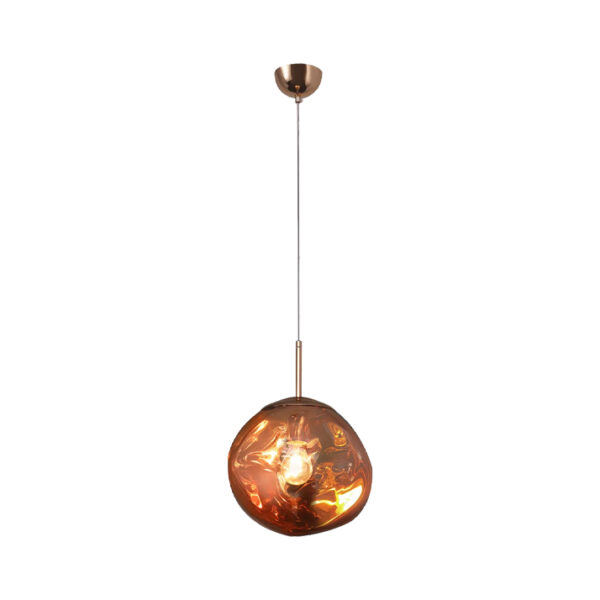Candeeiro Suspensão Vulcano 1x E27 Cobre