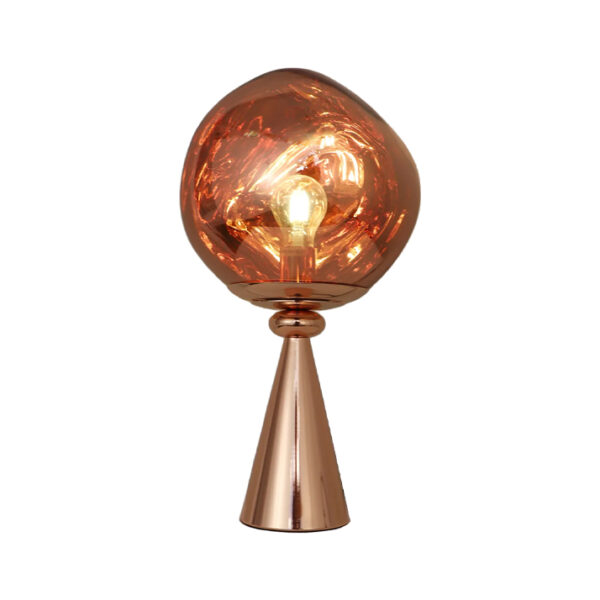Candeeiro de Mesa Vulcano 1x E27 Cobre