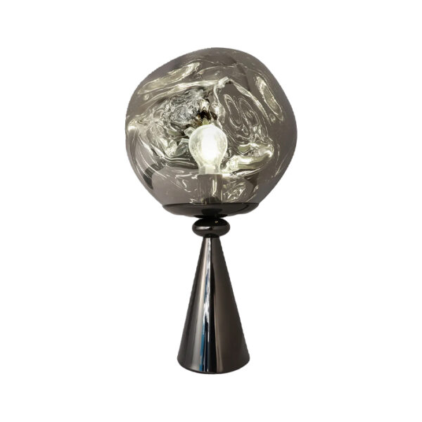 Candeeiro de Mesa Vulcano 1x E27 Cinza