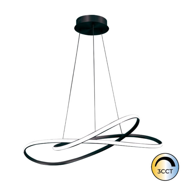 Candeeiro Suspensão Minimal 55W Preto CCT3