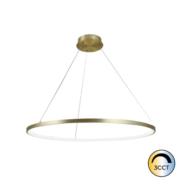 Candeeiro Suspensão Minimal 24W Dourado CCT3