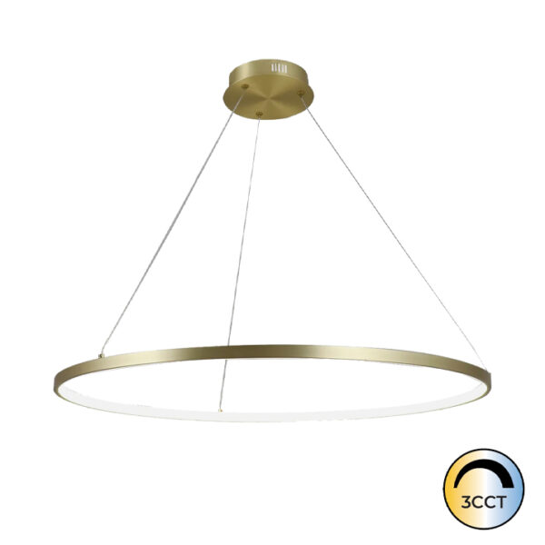 Candeeiro Suspensão Minimal 32W Dourado CCT3