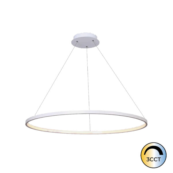 Candeeiro Suspensão Minimal 24W Branco CCT3
