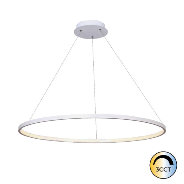 Candeeiro Suspensão Minimal 32W Branco CCT3