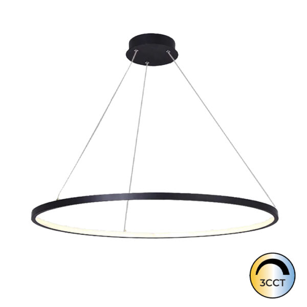 Candeeiro Suspensão Minimal 32W Preto CCT3