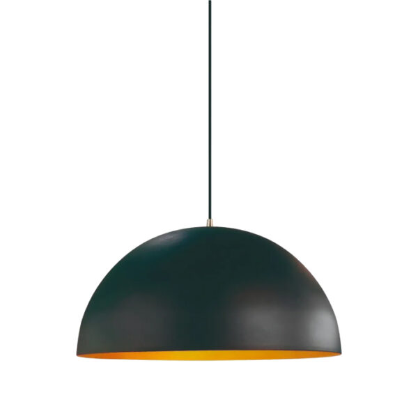 Candeeiro Suspensão Couple 1x E27 Preto/Dourado