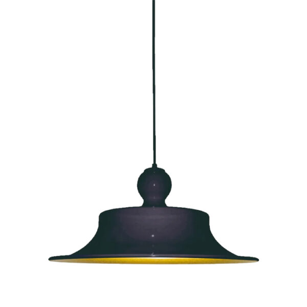 Candeeiro Suspensão Couple 1x E27 Preto/Dourado