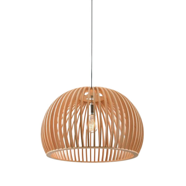 Candeeiro Suspensão Wood 1x E27 Madeira