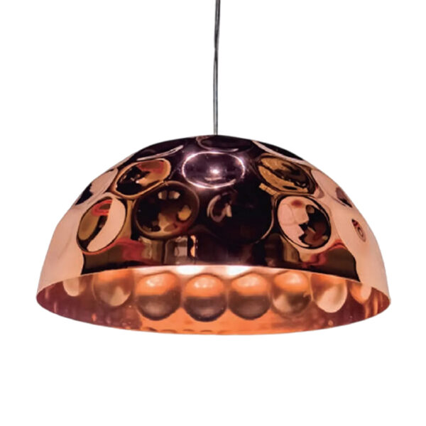 Candeeiro Suspensão Glossy 1x E27 Cobre