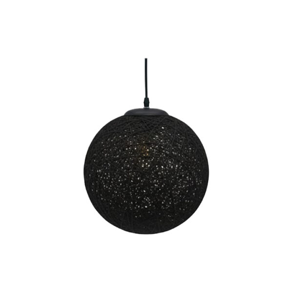 Candeeiro Suspensão Weave 1x E27 Preto