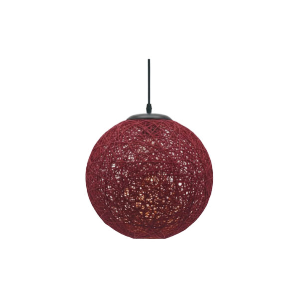 Candeeiro Suspensão Weave 1x E27 Bordô