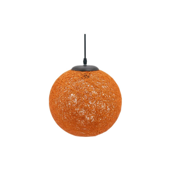 Candeeiro Suspensão Weave 1x E27 Laranja