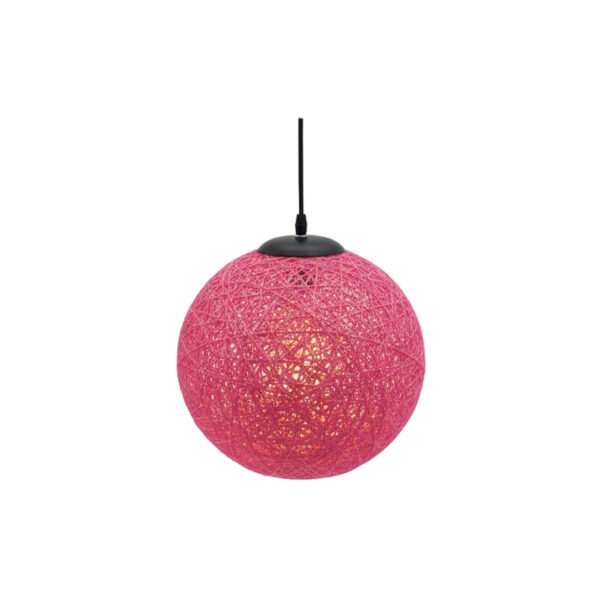 Candeeiro Suspensão Weave 1x E27 Rosa
