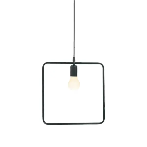 Candeeiro Suspensão Vintage 1x E27 Preto