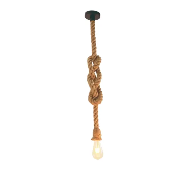 Candeeiro Suspensão Vintage 1x E27 Preto