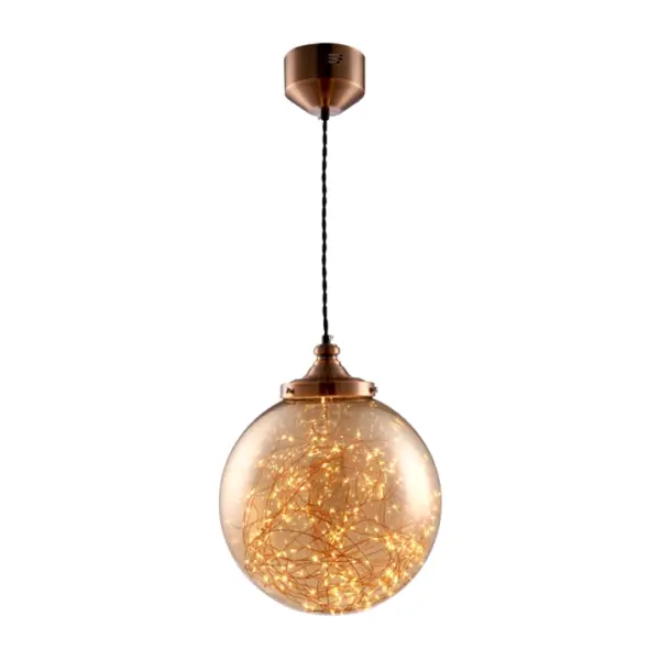Candeeiro Suspensão Star 17W Bronze/Âmbar 4000K