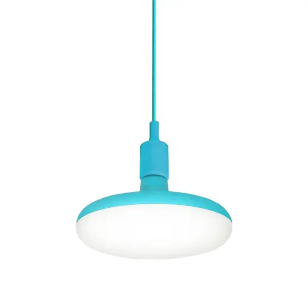Candeeiro Suspensão Color 1x E27 18W Azul 6500K