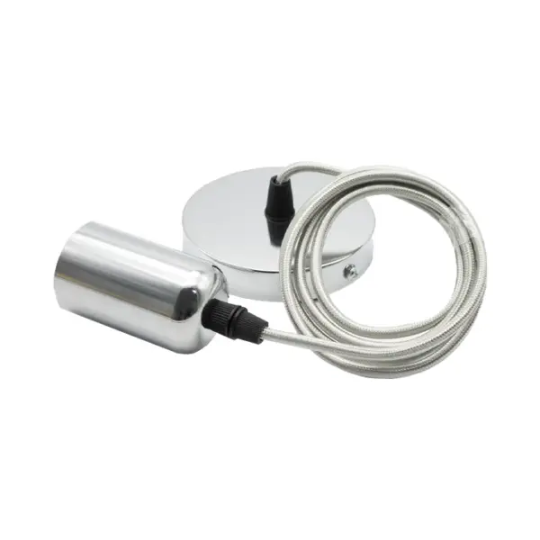 Candeeiro Suspensão Soft 1x E27 Prateado
