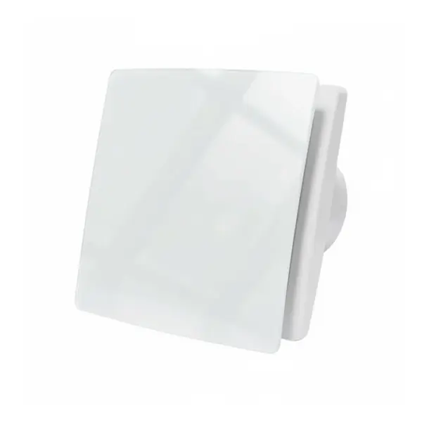 Extrator WC 16W Furo Ø100mm IPX4 c/ Tampa Vidro Branco