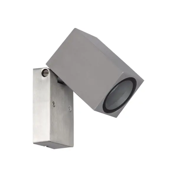 Aplique de Parede LED Onuba 1x GU10 Prata IP54