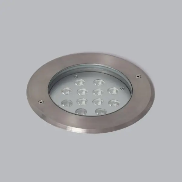 Projetor LED de Chão Inox304 Redondo 12W 3000K IP67