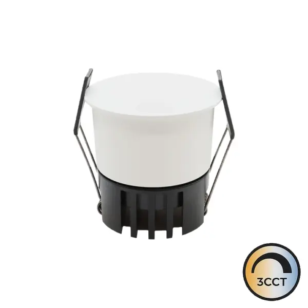 Downlight LED Direx Redondo Embutido Branco 7W CCT3 IP20