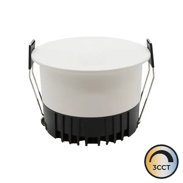 Downlight LED Direx Redondo Embutido Branco 12W CCT3 IP20