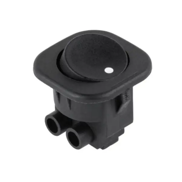 Interruptor ON-OFF Quadrado 6A Preto