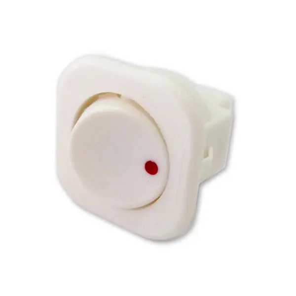 Interruptor ON-OFF Quadrado 6A Branco