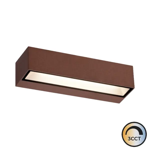 Aplique de Parede Corten 12W CCT3 IP65