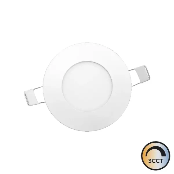 Downlight LED Redondo Embutido Branco 5W CCT3 IP44