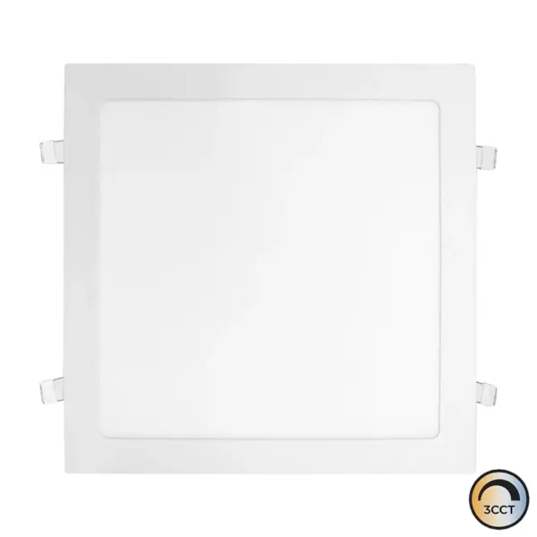 Downlight LED Quadrado Embutido Branco 24W CCT3 IP44