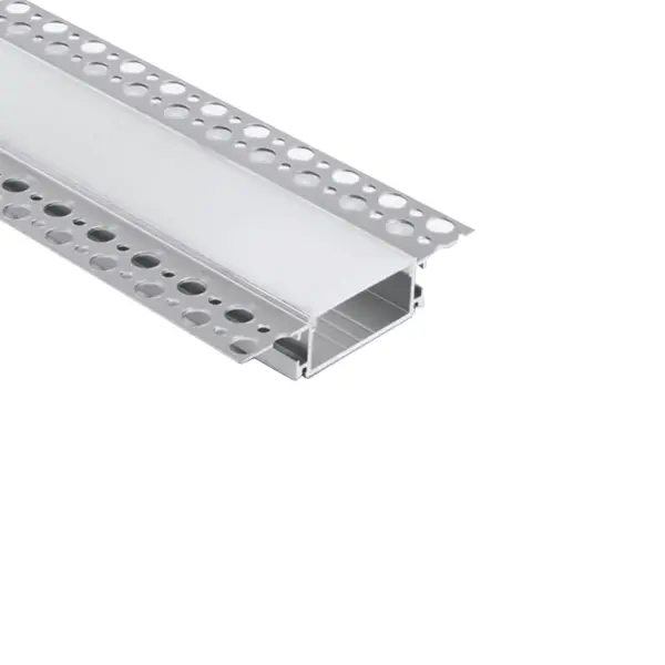 Perfil Alumínio Embutir em Pladur/Gesso 40x20mm 2m