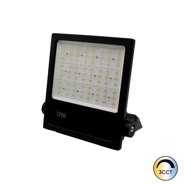 Projetor LED Profissional Mega II Preto 150W CCT3 IP66
