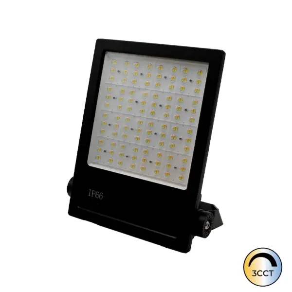 Projetor LED Profissional Mega II Preto 200W CCT3 IP66