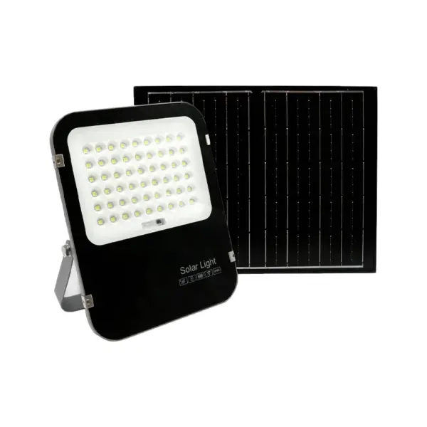 Projetor LED Solar C/Comando Preto 200W IP65