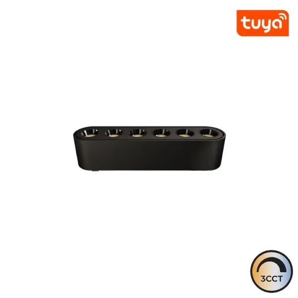 Foco Calha Linear LED Magnética Slim 6W 40V 36º Preto CCT3