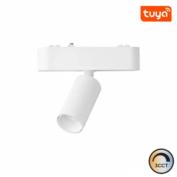 Projetor LED Calha Magnética Slim 5W 40V Branco CCT3