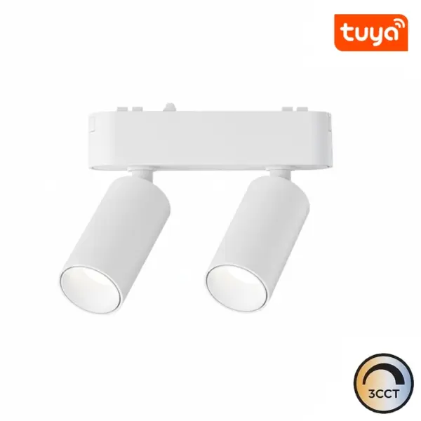 Projetor LED Calha Magnética Slim 5W+5W 40V Branco CCT3