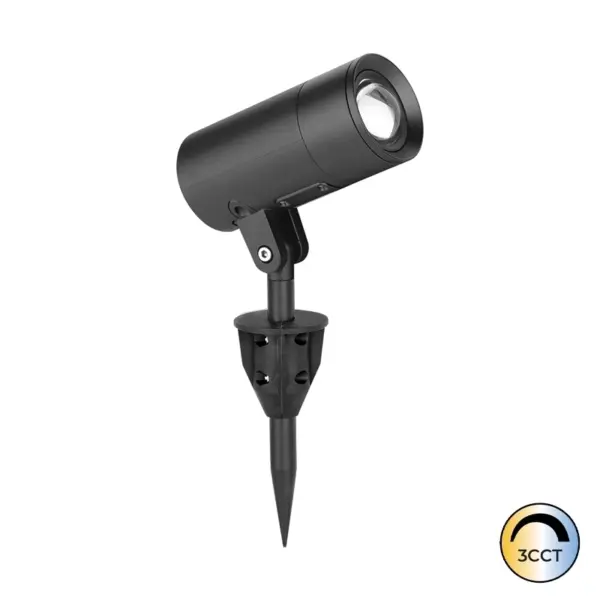 Projetor Jardim c/Espeto Damon Preto 3/6/9W CCT3 IP65