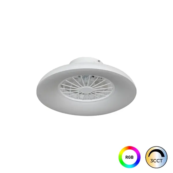 Ventilador LED Roma Mini 24W Motor 15W Branco CCT3/RGB