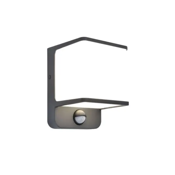 Aplique de Parede LED Doblo c/Sensor Antracite 14W IP54