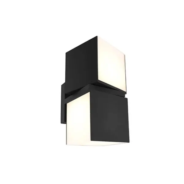 Aplique de Parede LED Cuba Preto 19W IP54