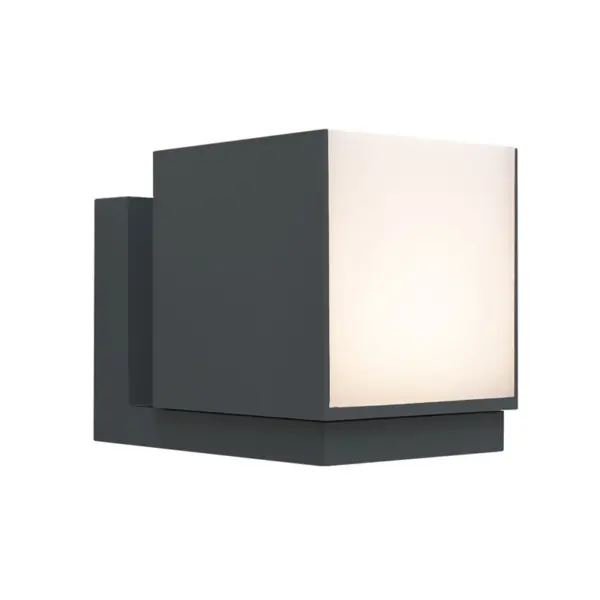 Aplique de Parede LED Cuba Antracite 9.5W IP54