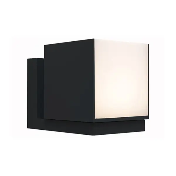 Aplique de Parede LED Cuba Preto 9.5W IP54