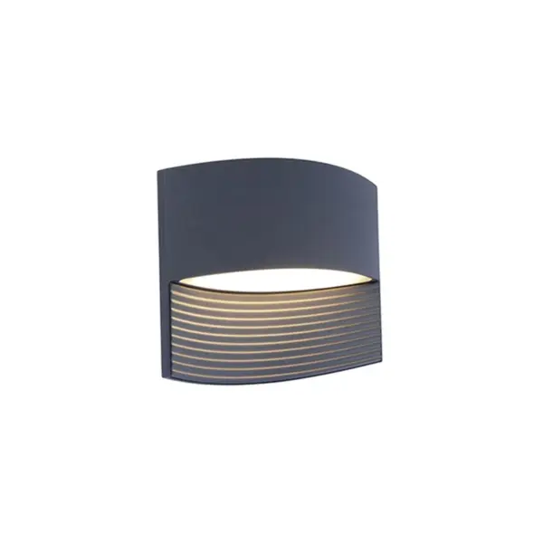 Aplique de Parede LED Lotus Antracite 8.5W IP54