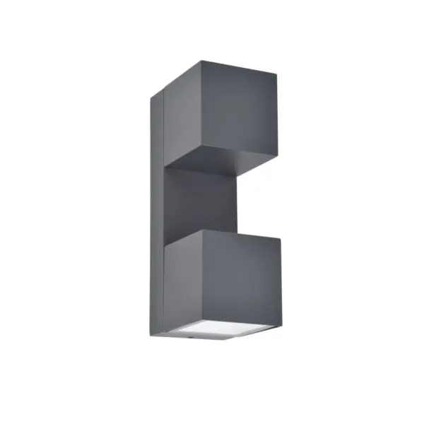 Aplique de Parede LED Fari Antracite 10W IP54